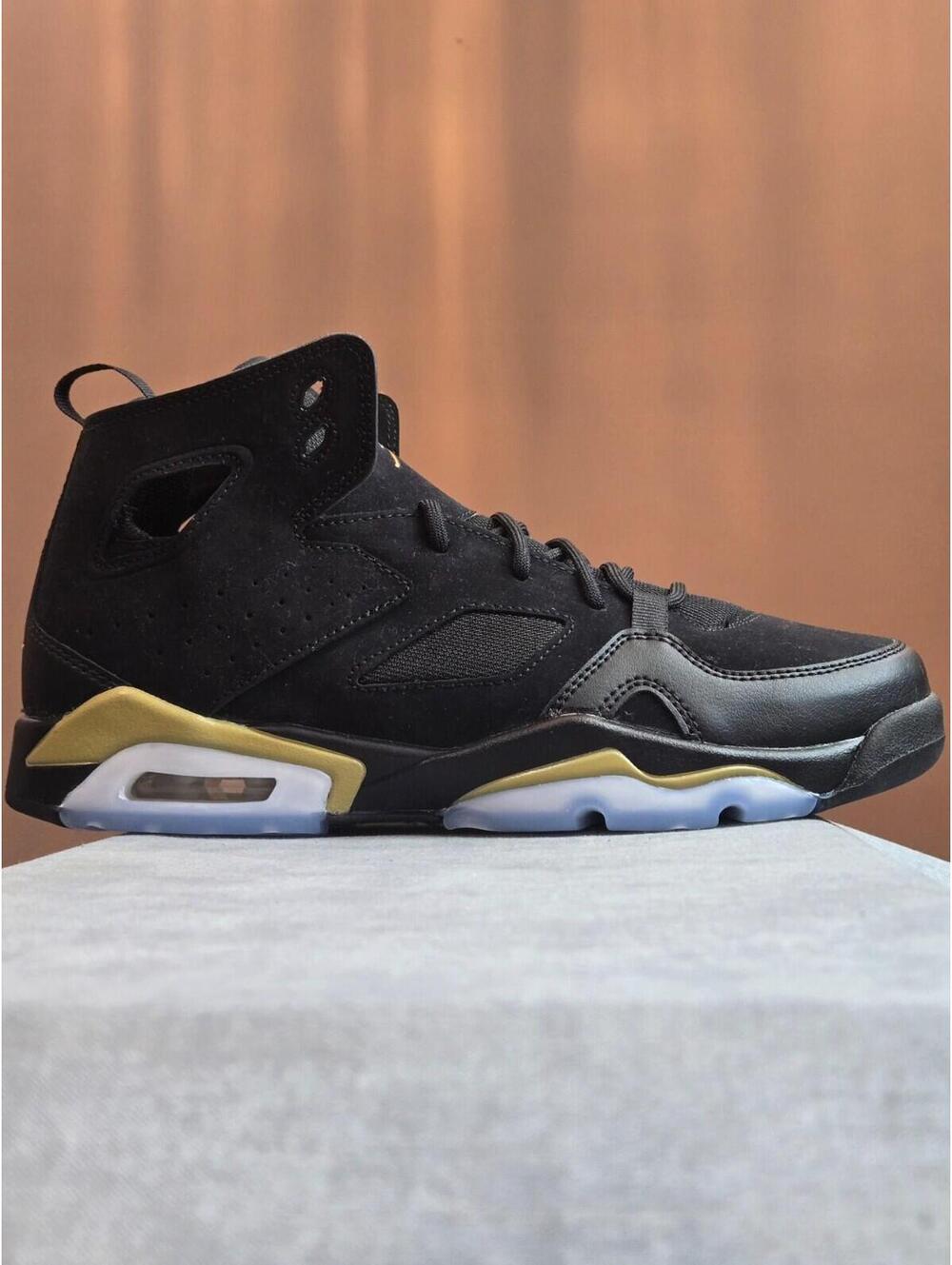 Nike Air Jordan Flight Club 91' Black Gold DM1685-007 Size 7Y Women's 8.5W
